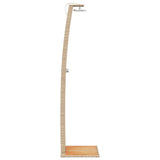 Outdoor Shower Beige 55x60x224 cm Poly Rattan and Acacia Wood 368211