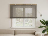 Roller Blind Grey 120 x 160 cm Bamboo 42039728