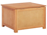 Storage Box with Storage 50 x 45 x 45 cm Solid Oak Wood 42000873