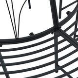 Tree Bench 8-Seater 160 x 89 cm Steel Black Round 42029515