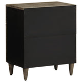 Bedside Cabinet Light Grey 50x33x60 cm Solid Wood Mango 4017800