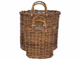 Planter Basket with Storage 2 pcs Brown 42020958