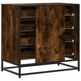 Drawer Cabinet Smoked Oak 70x41x70 cm Engineered Wood 849081