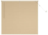 Venetian Blind Light Brown with Pattern 150 x 120 cm 25 mm PVC 42003766