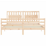 Bed Frame without Mattress Super King Size Solid Wood 3194326