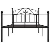 Bed Frame without Mattress Black Metal 90x200 cm 284523