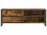 TV Cabinet Smoke Oak 100 x 36 x 49.5 cm Engineered Wood 886560