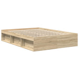 Bed Frame without Mattress Sonoma Oak 140x200 cm 3203861