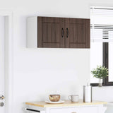 Wall Cabinet LUCCA Brown Oak 80 x 31 x 40 cm Engineered Wood 884941