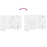 Sideboard White 90x34x80 cm Engineered Wood 828084