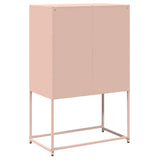 ZNTS Highboard Pink 68x39x107 cm Steel 853345