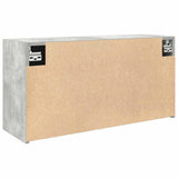 Bathroom Wall Cabinet Concrete Grey 80x25x40 cm Engineered Wood 860088