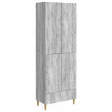 Cabinet Set 2 pcs Grey Sonoma Engineered Wood 3416697