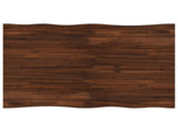 110 x 55 x 75 cm Solid Acacia Wood Dark Brown and White 937475