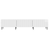 TV Cabinet High Gloss White 147 x 34.5 x 32 cm Engineered Wood 894479