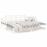Pull-out Day Bed without Mattress White 2x cm 820343