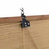 Roller Blind Brown 150 x 160 cm Bamboo 42006860