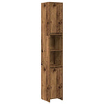 ZNTS 3 Piece Bathroom Furniture Set Old Wood Engineered Wood 3328565