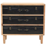 Drawer Cabinet Solid Fir Wood 80x36x75 cm 245778