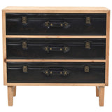 Drawer Cabinet Solid Fir Wood 80x36x75 cm 245778