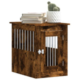 Dog Crate Furniture Smoked Oak 45x62x59 cm Engineered Wood 838313