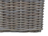 Planter Basket with Storage 2 pcs Grey Lacak Rattan 42020969