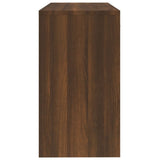 Desk with Drawer&Cabinet Brown Oak 100x40x73 cm Engineered Wood 342658