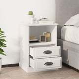 ZNTS Bedside Cabinet White 43x36x60 cm 816328