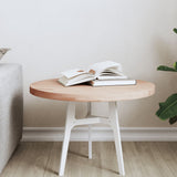 Table Top 50x2.5 cm Round Solid Wood Beech 355915