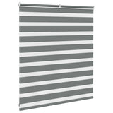Zebra Blind Dark Grey 125x100 cm Fabric Width 120.9 cm Polyester 4014110