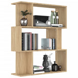 ZNTS Book Cabinet/Room Divider Sonoma Oak 80x24x96 cm Engineered Wood 800084