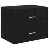 Bathroom Furniture Set Black Oak Engineered Wood 3404399