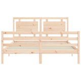 Bed Frame without Mattress 160x200 cm Solid Wood 3194061