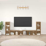 TV Cabinet Set Wall-mounted 4 pcs Artisan Oak 37 x 35 x 107 cm 3393524