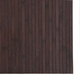 Rug Rectangular Dark Brown 80x500 cm Bamboo 376797