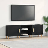 TV Cabinet Black Oak 150 x 30 x50 cm Engineered Wood 862797