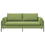 3-Seater Sofa 3-Seater Light Green 222 x 81 x 89 cm Velvet 42048645