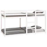 Bunk Bed without Mattress White 90x200 cm Solid Wood Pine 3206505