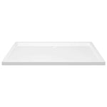 ZNTS Rectangular ABS Shower Base Tray White 70x120 cm 148905