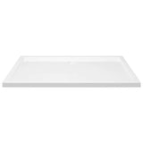 ZNTS Rectangular ABS Shower Base Tray White 70x120 cm 148905