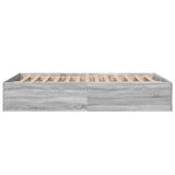 Bed Frame without Mattress Grey Sonoma 140x200 cm 3281019