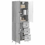 Cabinet Set 2 pcs Grey Sonoma Engineered Wood 3416904