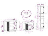 3 Piece Bathroom Cabinet Set EDE High Gloss White 3417418