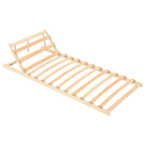 ZNTS Slatted Bed without Mattress Base Adjustable Head 80x200cm 327261