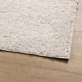 Shaggy Rug PAMPLONA High Pile Modern Cream 140x200 cm 375235