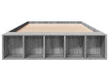 Bed Frame with Storage Grey Sonoma 80 x 200 cm Engineered Wood 3429561