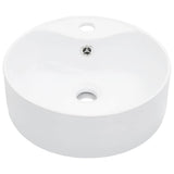 Wash Basin with Overflow 36x13 cm Ceramic White 143911