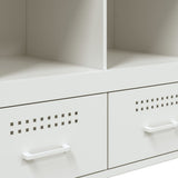 Highboard White 68x39x101.5 cm Steel 843107