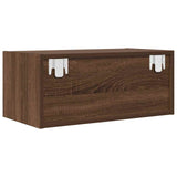 TV Cabinets 2 pcs Brown Oak 60x31x25.5 cm Engineered Wood 861449