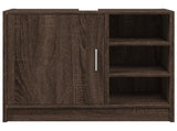 Sink Cabinet Brown Oak 63x29x55 cm Engineered Wood 848135
